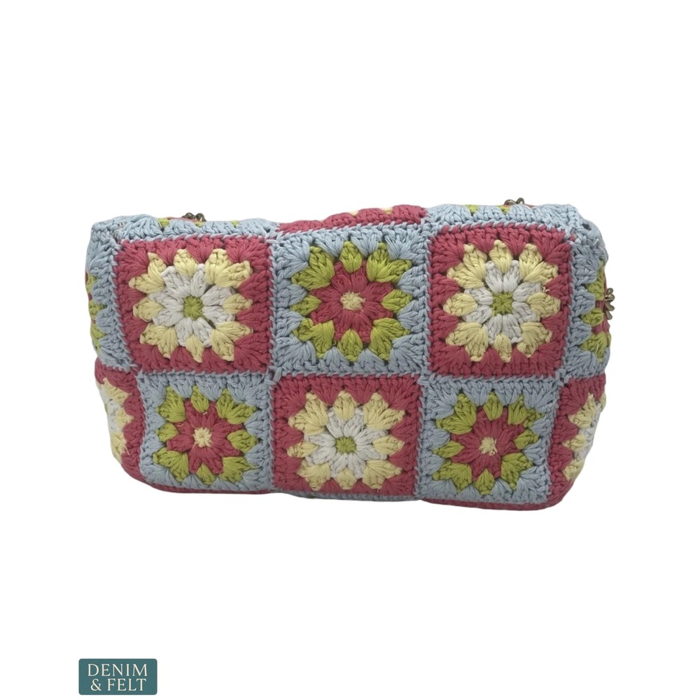 NEW Kurt Geiger London Medium Kensington Crochet Floral Chain Shoulder Bag - Picture 11 of 16